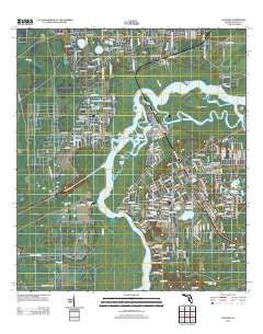 Satsuma Florida Historical topographic map, 1:24000 scale, 7.5 X 7.5 Minute, Year 2012