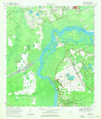 Satsuma Florida Historical topographic map, 1:24000 scale, 7.5 X 7.5 Minute, Year 1968
