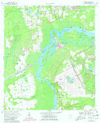 Satsuma Florida Historical topographic map, 1:24000 scale, 7.5 X 7.5 Minute, Year 1968