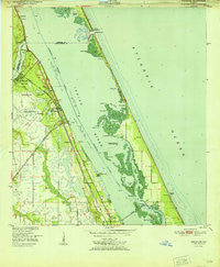 Sebastian Florida Historical topographic map, 1:24000 scale, 7.5 X 7.5 Minute, Year 1951