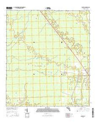 Secotan Florida Current topographic map, 1:24000 scale, 7.5 X 7.5 Minute, Year 2015
