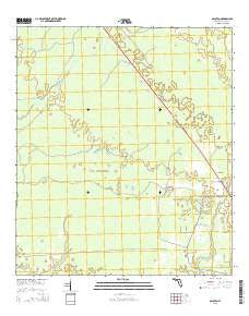 Secotan Florida Current topographic map, 1:24000 scale, 7.5 X 7.5 Minute, Year 2015