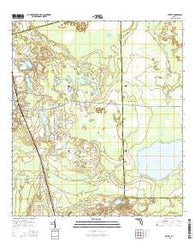 Seville Florida Current topographic map, 1:24000 scale, 7.5 X 7.5 Minute, Year 2015