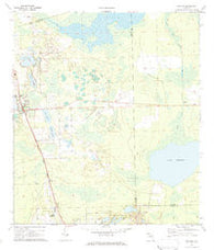 Seville Florida Historical topographic map, 1:24000 scale, 7.5 X 7.5 Minute, Year 1970