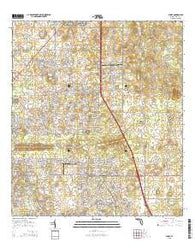 Shady Florida Current topographic map, 1:24000 scale, 7.5 X 7.5 Minute, Year 2015