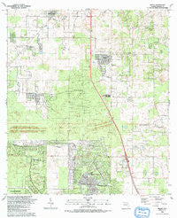Shady Florida Historical topographic map, 1:24000 scale, 7.5 X 7.5 Minute, Year 1991
