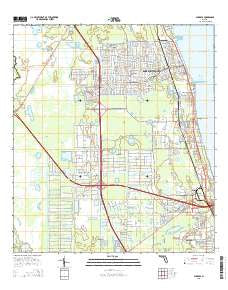 Sharpes Florida Current topographic map, 1:24000 scale, 7.5 X 7.5 Minute, Year 2015