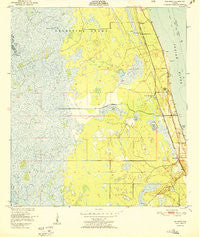 Sharpes Florida Historical topographic map, 1:24000 scale, 7.5 X 7.5 Minute, Year 1951