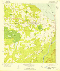 Sneads Florida Historical topographic map, 1:24000 scale, 7.5 X 7.5 Minute, Year 1954