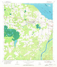 Sneads Florida Historical topographic map, 1:24000 scale, 7.5 X 7.5 Minute, Year 1954