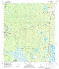 Sopchoppy Florida Historical topographic map, 1:24000 scale, 7.5 X 7.5 Minute, Year 1972