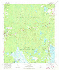 Sopchoppy Florida Historical topographic map, 1:24000 scale, 7.5 X 7.5 Minute, Year 1972