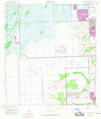 South Miami NW Florida Historical topographic map, 1:24000 scale, 7.5 X 7.5 Minute, Year 1955