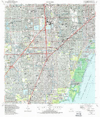 South Miami Florida Historical topographic map, 1:24000 scale, 7.5 X 7.5 Minute, Year 1988
