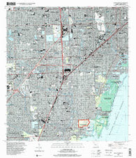South Miami Florida Historical topographic map, 1:24000 scale, 7.5 X 7.5 Minute, Year 1994