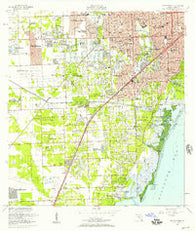 South Miami Florida Historical topographic map, 1:24000 scale, 7.5 X 7.5 Minute, Year 1956
