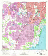 South Miami Florida Historical topographic map, 1:24000 scale, 7.5 X 7.5 Minute, Year 1956