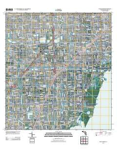 South Miami Florida Historical topographic map, 1:24000 scale, 7.5 X 7.5 Minute, Year 2012