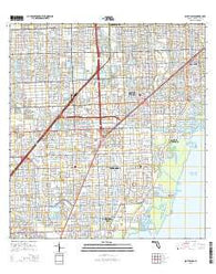 South Miami Florida Current topographic map, 1:24000 scale, 7.5 X 7.5 Minute, Year 2015