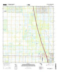 South of Fellsmere Florida Current topographic map, 1:24000 scale, 7.5 X 7.5 Minute, Year 2015