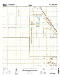 South of Okeelanta Florida Current topographic map, 1:24000 scale, 7.5 X 7.5 Minute, Year 2015