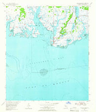 Sprague Island Florida Historical topographic map, 1:24000 scale, 7.5 X 7.5 Minute, Year 1954