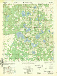 Spring Lake Florida Historical topographic map, 1:25000 scale, 7.5 X 7.5 Minute, Year 1954