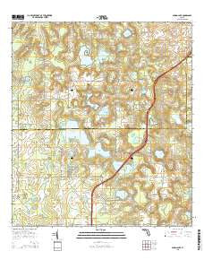 Spring Lake Florida Current topographic map, 1:24000 scale, 7.5 X 7.5 Minute, Year 2015