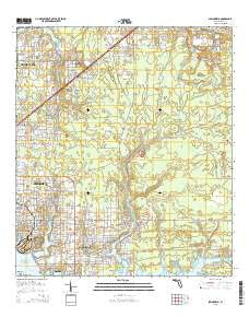 Springfield Florida Current topographic map, 1:24000 scale, 7.5 X 7.5 Minute, Year 2015