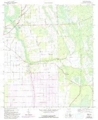 Spuds Florida Historical topographic map, 1:24000 scale, 7.5 X 7.5 Minute, Year 1970