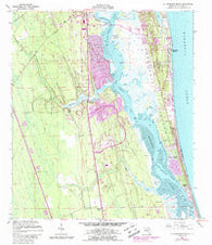 St. Augustine Beach Florida Historical topographic map, 1:24000 scale, 7.5 X 7.5 Minute, Year 1956