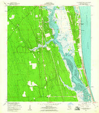 St. Augustine Beach Florida Historical topographic map, 1:24000 scale, 7.5 X 7.5 Minute, Year 1956