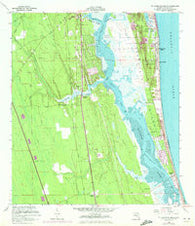 St. Augustine Beach Florida Historical topographic map, 1:24000 scale, 7.5 X 7.5 Minute, Year 1956