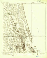 St. Augustine Florida Historical topographic map, 1:24000 scale, 7.5 X 7.5 Minute, Year 1937