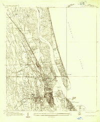 St. Augustine Florida Historical topographic map, 1:24000 scale, 7.5 X 7.5 Minute, Year 1937
