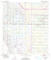 St. Johns Marsh South Florida Historical topographic map, 1:24000 scale, 7.5 X 7.5 Minute, Year 1953