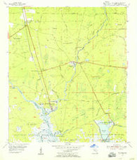 St. Marks Florida Historical topographic map, 1:24000 scale, 7.5 X 7.5 Minute, Year 1954