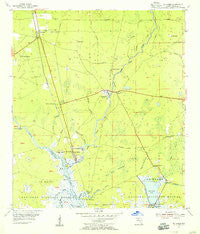 St. Marks Florida Historical topographic map, 1:24000 scale, 7.5 X 7.5 Minute, Year 1954
