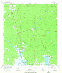 St Marks Florida Historical topographic map, 1:24000 scale, 7.5 X 7.5 Minute, Year 1954