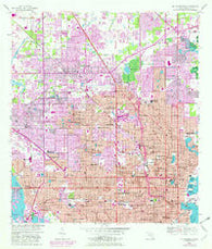 St Petersburg Florida Historical topographic map, 1:24000 scale, 7.5 X 7.5 Minute, Year 1956