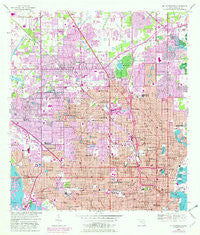 St Petersburg Florida Historical topographic map, 1:24000 scale, 7.5 X 7.5 Minute, Year 1956