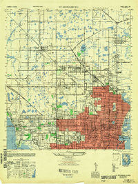 St Petersburg Florida Historical topographic map, 1:25000 scale, 7.5 X 7.5 Minute, Year 1947