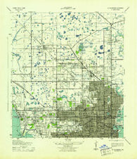 St Petersburg Florida Historical topographic map, 1:31680 scale, 7.5 X 7.5 Minute, Year 1943