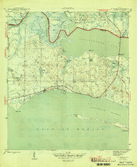 St Teresa Florida Historical topographic map, 1:31680 scale, 7.5 X 7.5 Minute, Year 1945