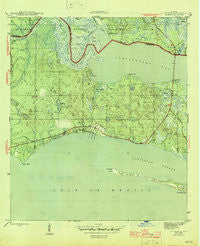 St Teresa Florida Historical topographic map, 1:31680 scale, 7.5 X 7.5 Minute, Year 1945