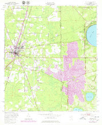 Starke Florida Historical topographic map, 1:24000 scale, 7.5 X 7.5 Minute, Year 1949