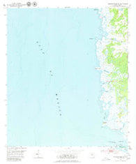 Steinhatchee SW Florida Historical topographic map, 1:24000 scale, 7.5 X 7.5 Minute, Year 1954
