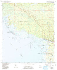 Steinhatchee Florida Historical topographic map, 1:24000 scale, 7.5 X 7.5 Minute, Year 1954