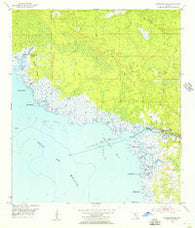 Steinhatchee Florida Historical topographic map, 1:24000 scale, 7.5 X 7.5 Minute, Year 1954
