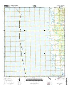 Steinhatchee SW Florida Current topographic map, 1:24000 scale, 7.5 X 7.5 Minute, Year 2015